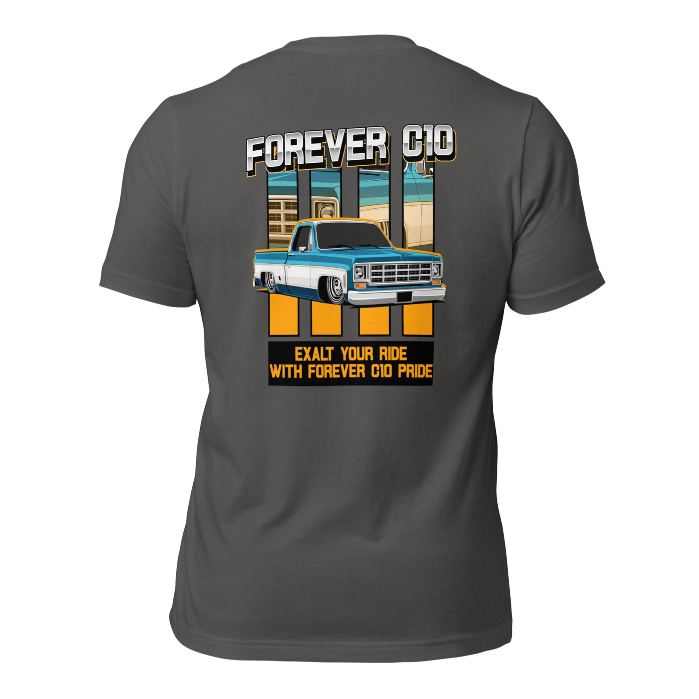 The Gen 2 Forever  Two-Toned Unisex T-shirt (Back Print); Quality Gender Neutral Apparel, Trendsetting Unisex T-Shirts, Urban Unisex Tees, Classic All-Inclusive T-Shirt
