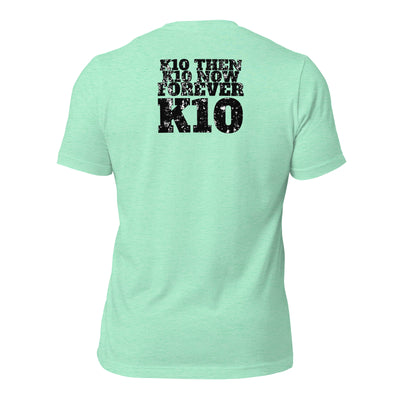 Forever K10 Unisex T-shirt (Back Print); Classic All-Inclusive T-Shirts, Diverse Unisex Shirt Selection, T-shirt, Short sleeves Shirt