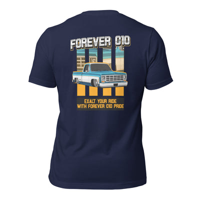 The Gen 3 Forever  Two-Toned Unisex T-shirt (Back Print); Quality Gender Neutral Apparel, Trendsetting Unisex T-Shirts, Urban Unisex Tees, Classic All-Inclusive T-Shirt