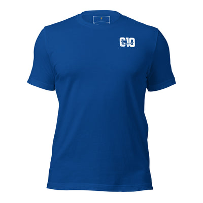 THE BIG C10 UNISEX T-SHIRT ( BACK PRINT ); Contemporary Unisex Tee Shirts, Best Unisex T-Shirt Deals, Universal Fit T-Shirts, Inclusive UnisexUnisex t-shirt